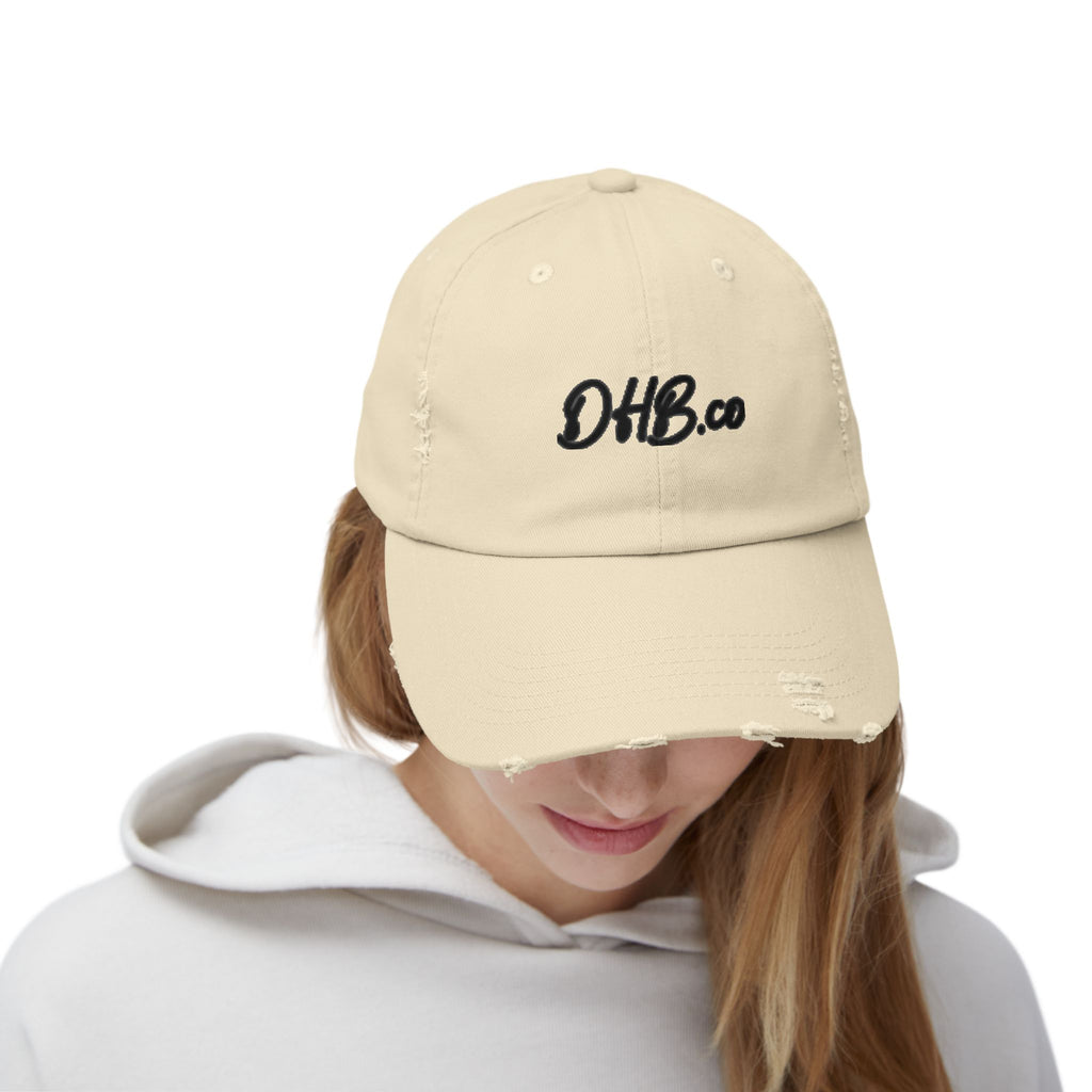 Distressed DHB.co Embroidered Cap